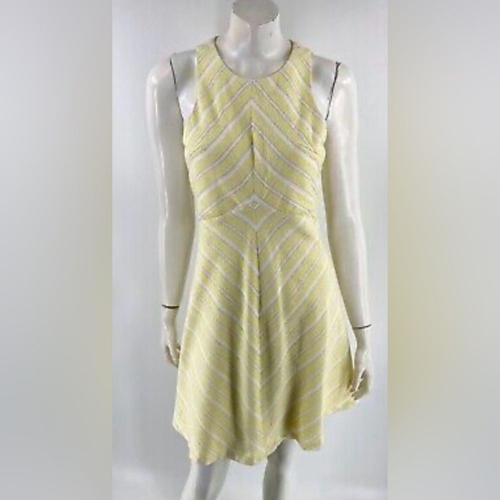 Yellow and White Miami Midi Dress